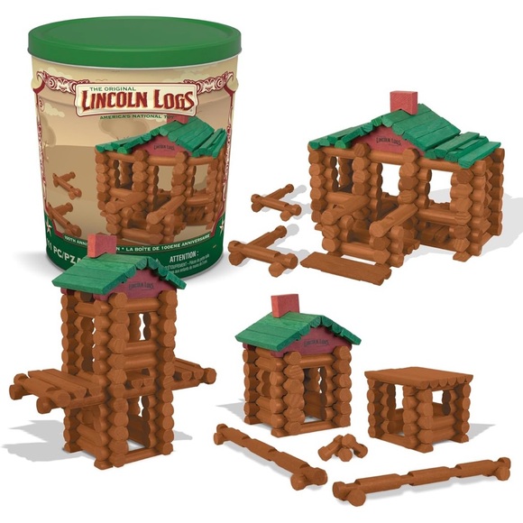 The Original Lincoln Logs 100th Anniversary 111-Piece Set - Picture 1 of 3